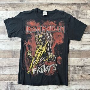 Vintage Iron Maiden The Killers Hanes Heavyweight Band Tshirt Black Adult Medium